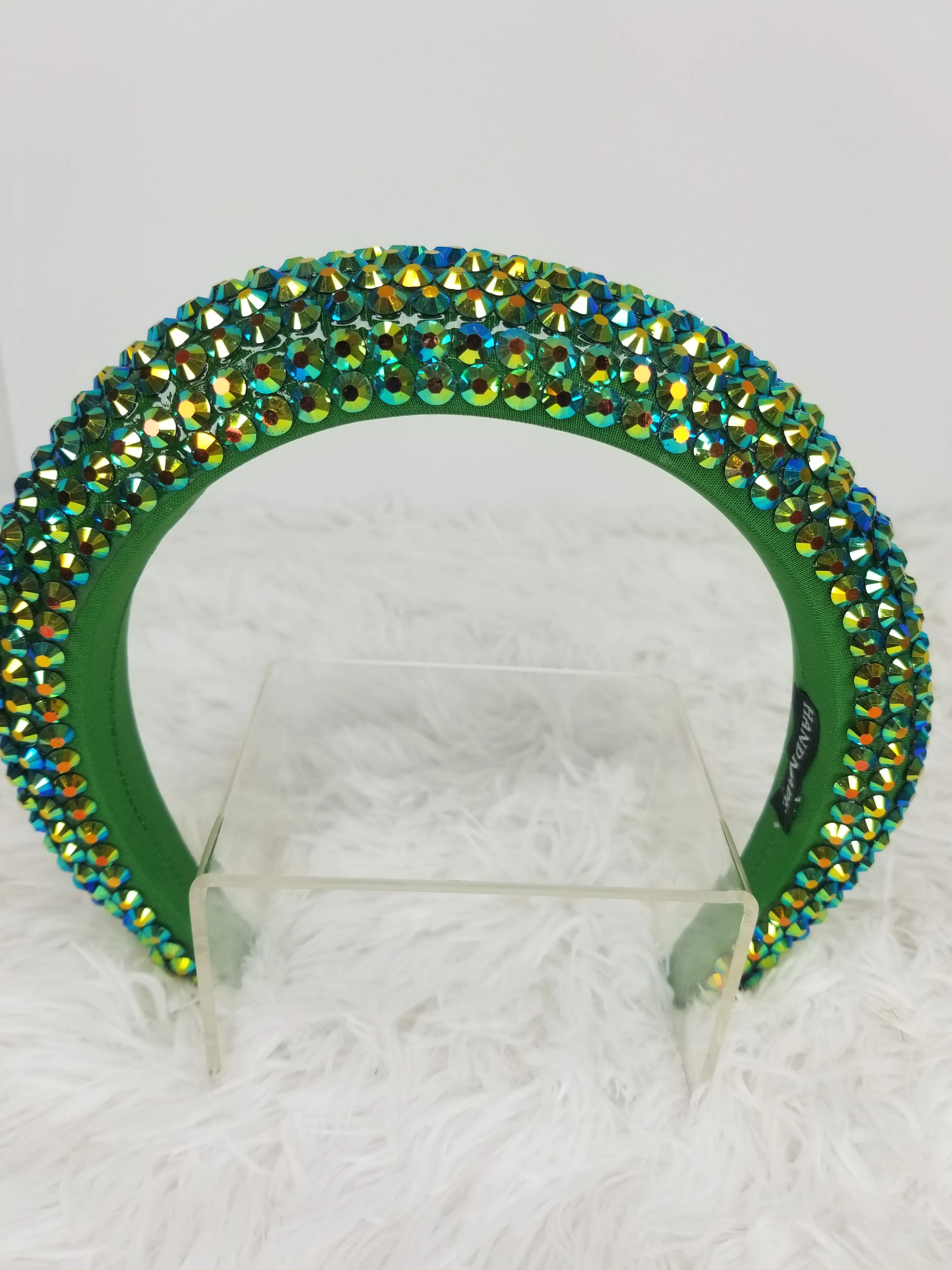 Glam Crown Padded Crystal Headband