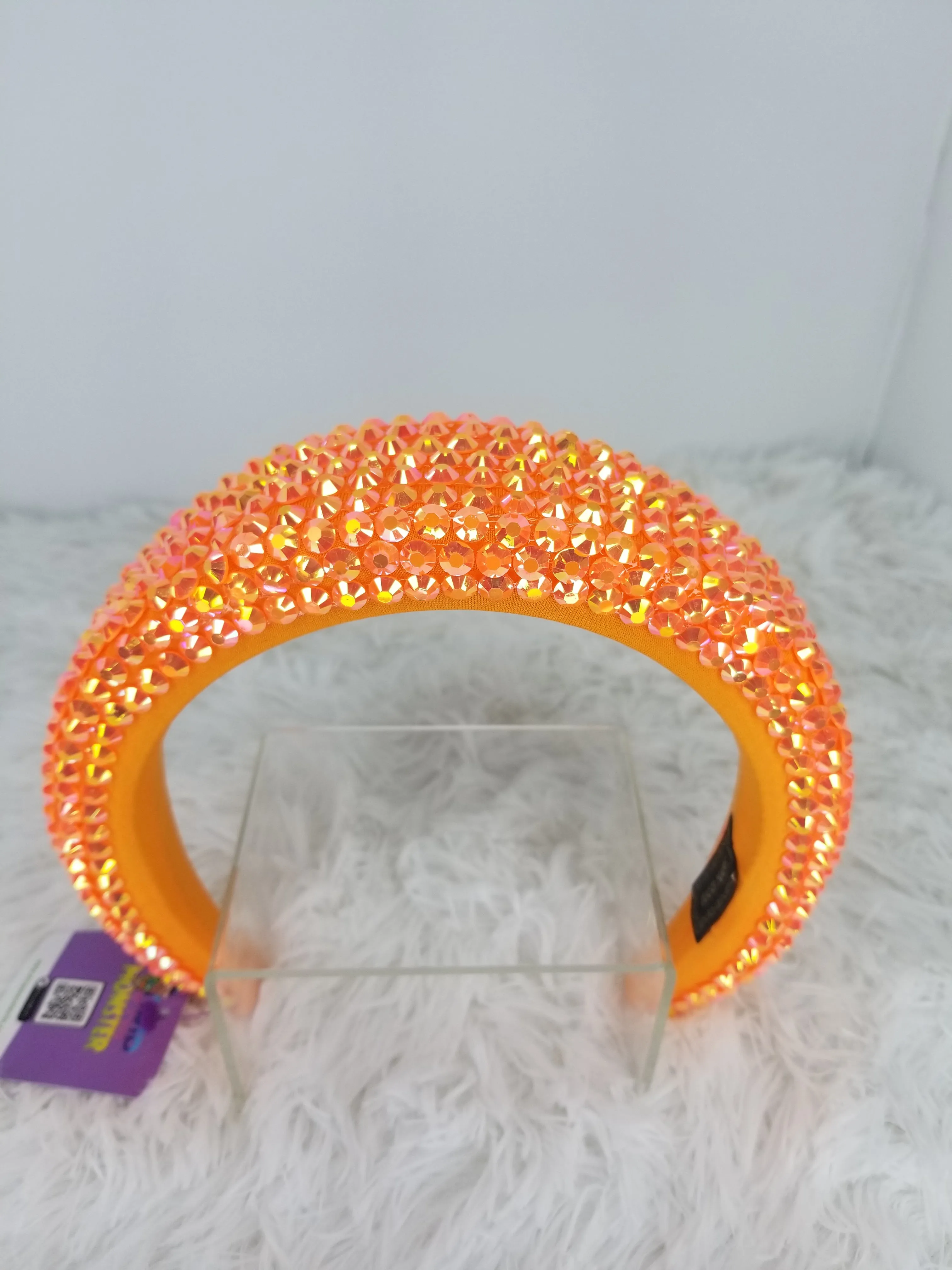 Glam Crown Padded Crystal Headband