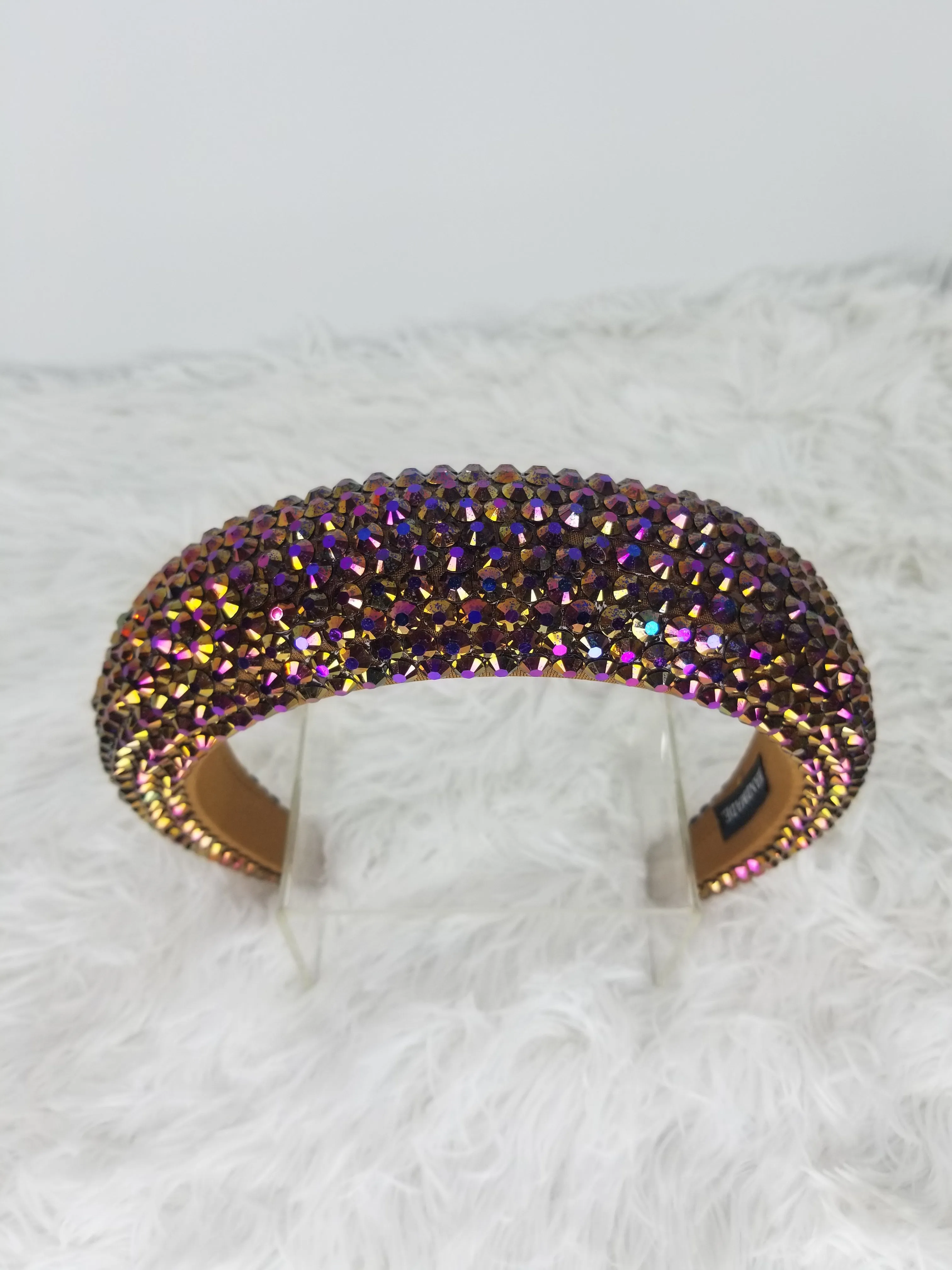 Glam Crown Padded Crystal Headband