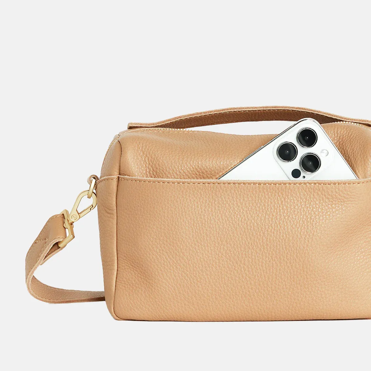 Hammitt Evan Crossbody - Toast Tan/Brushed Gold