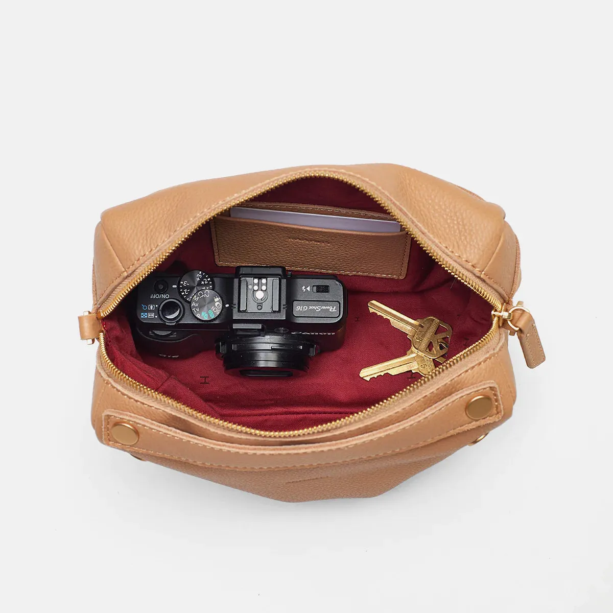 Hammitt Evan Crossbody - Toast Tan/Brushed Gold