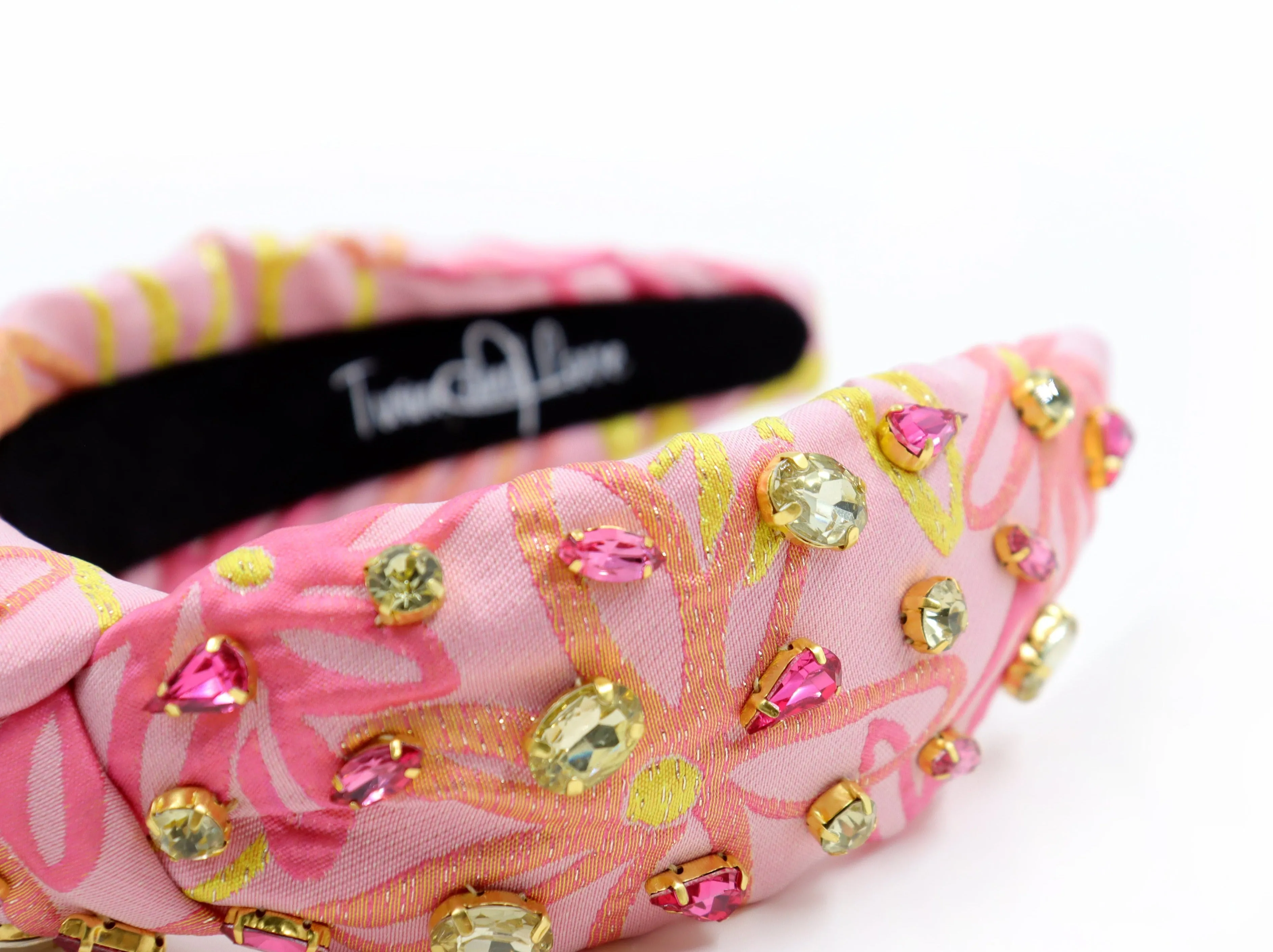 Hand Sewn Nora Jeweled Knot Headband