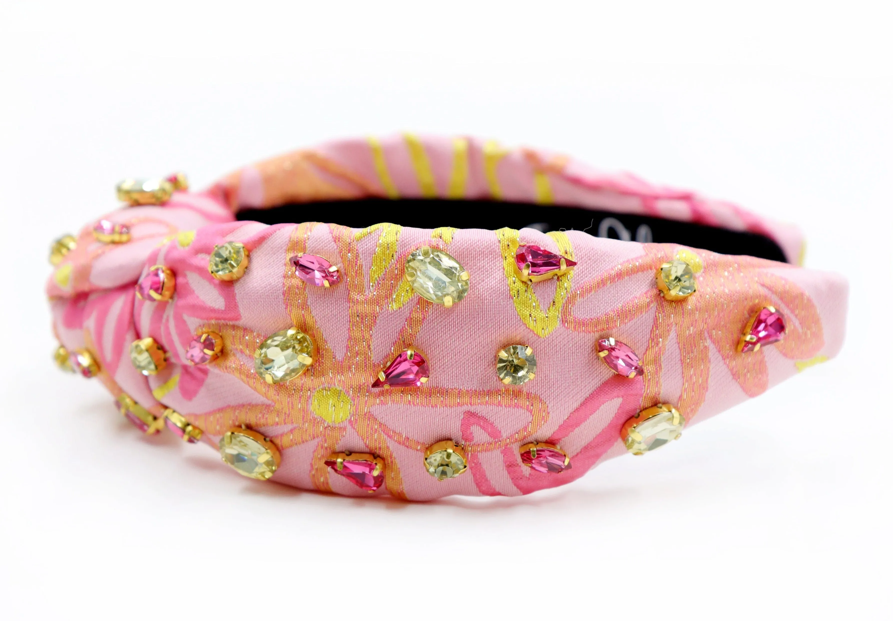 Hand Sewn Nora Jeweled Knot Headband