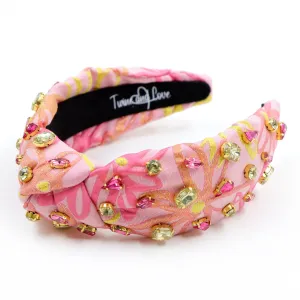 Hand Sewn Nora Jeweled Knot Headband