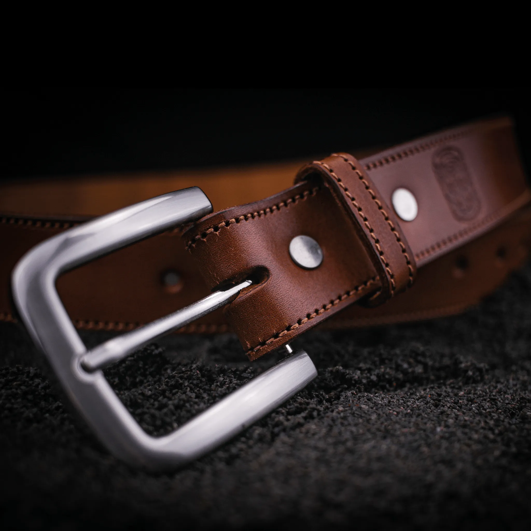 Handcrafted, Hand-Dyed Stitched Gent's Belt's