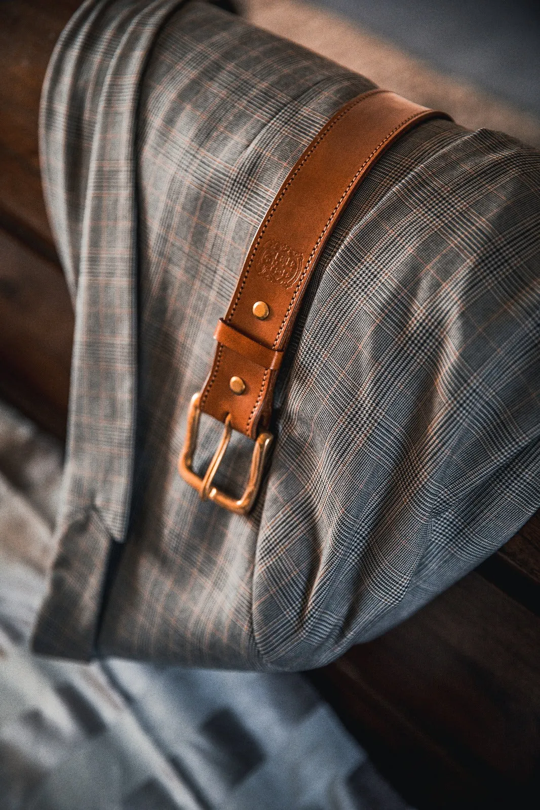 Handcrafted, Hand-Dyed Stitched Gent's Belt's