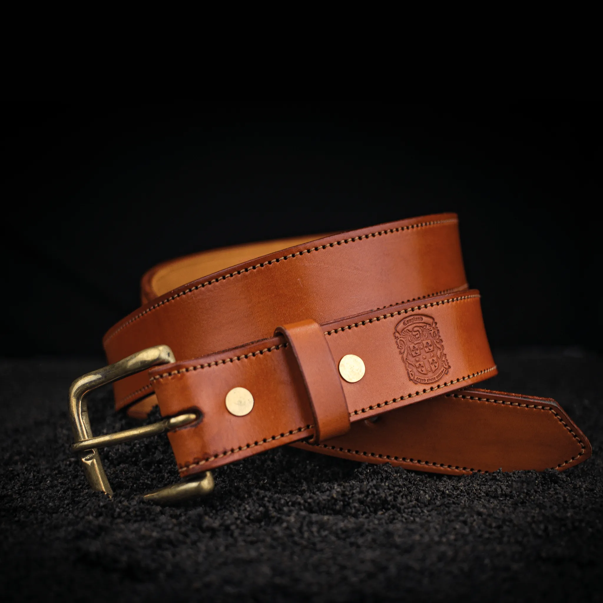 Handcrafted, Hand-Dyed Stitched Gent's Belt's