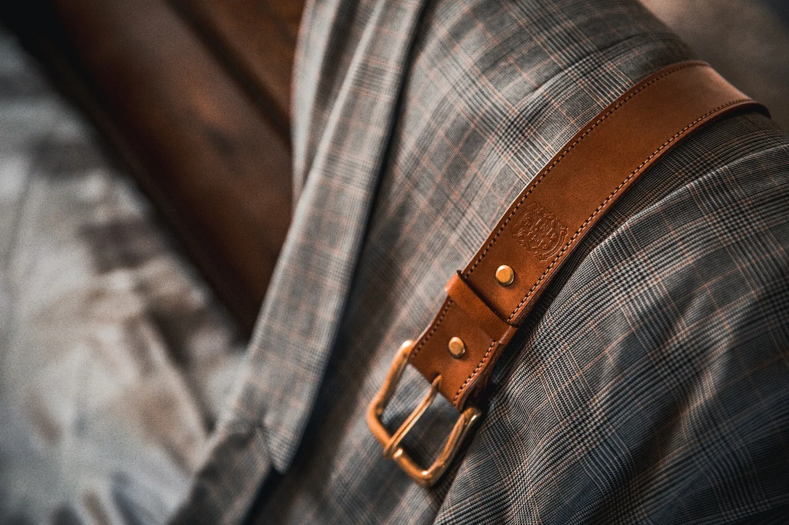 Handcrafted, Hand-Dyed Stitched Gent's Belt's