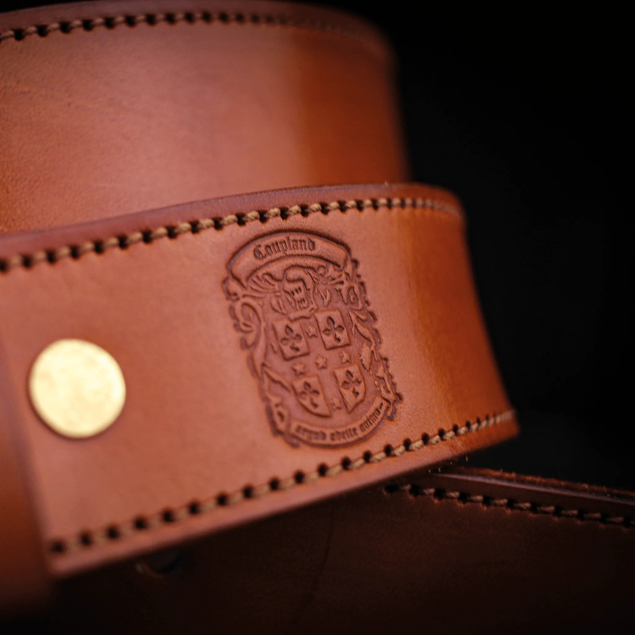 Handcrafted, Hand-Dyed Stitched Gent's Belt's