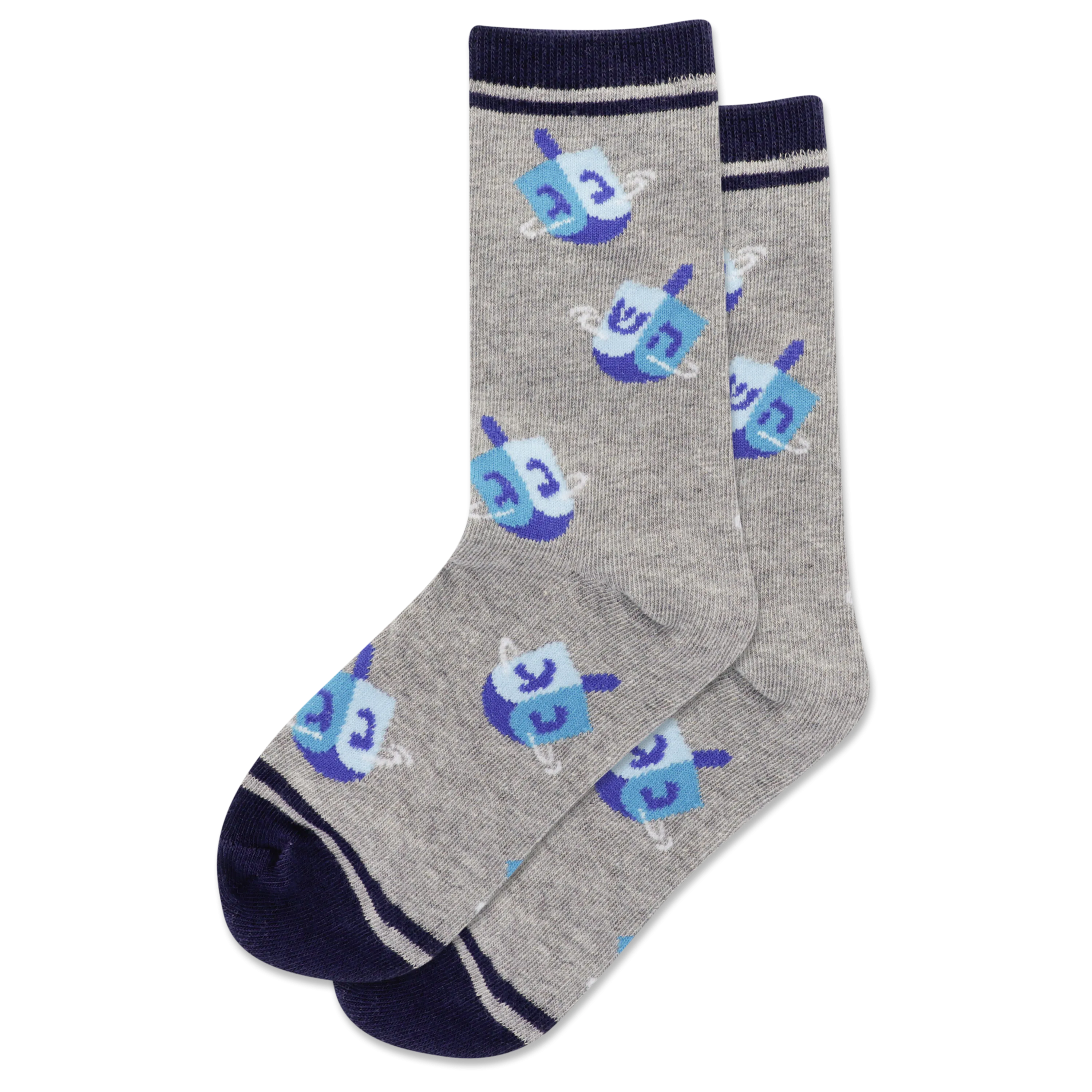 HOTSOX Kid's Dreidel Crew Socks