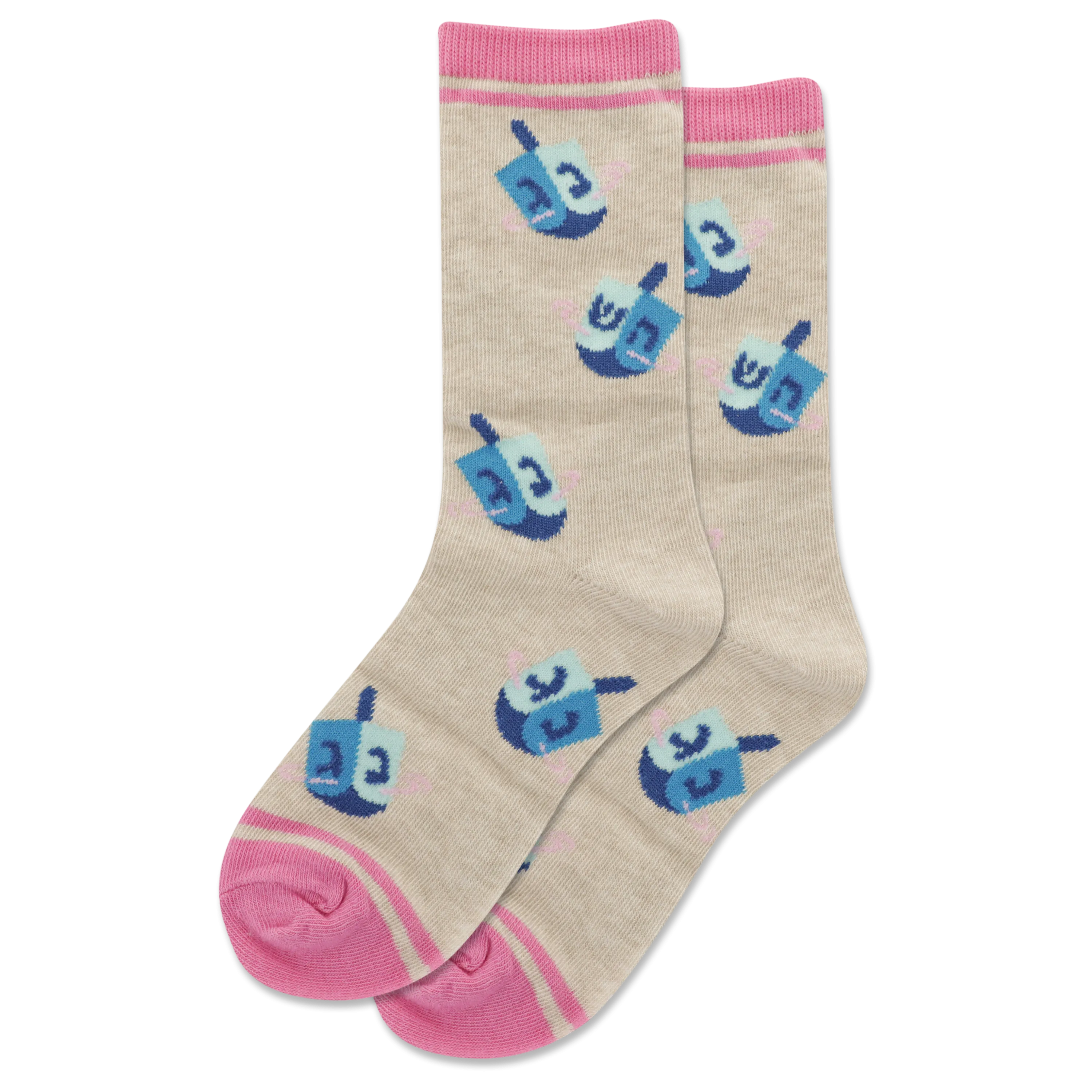 HOTSOX Kid's Dreidel Crew Socks