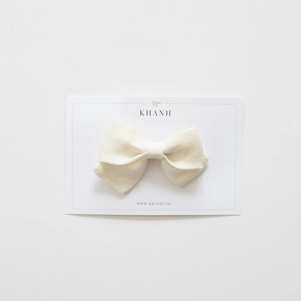 Ivory | Medium Sailor Bow