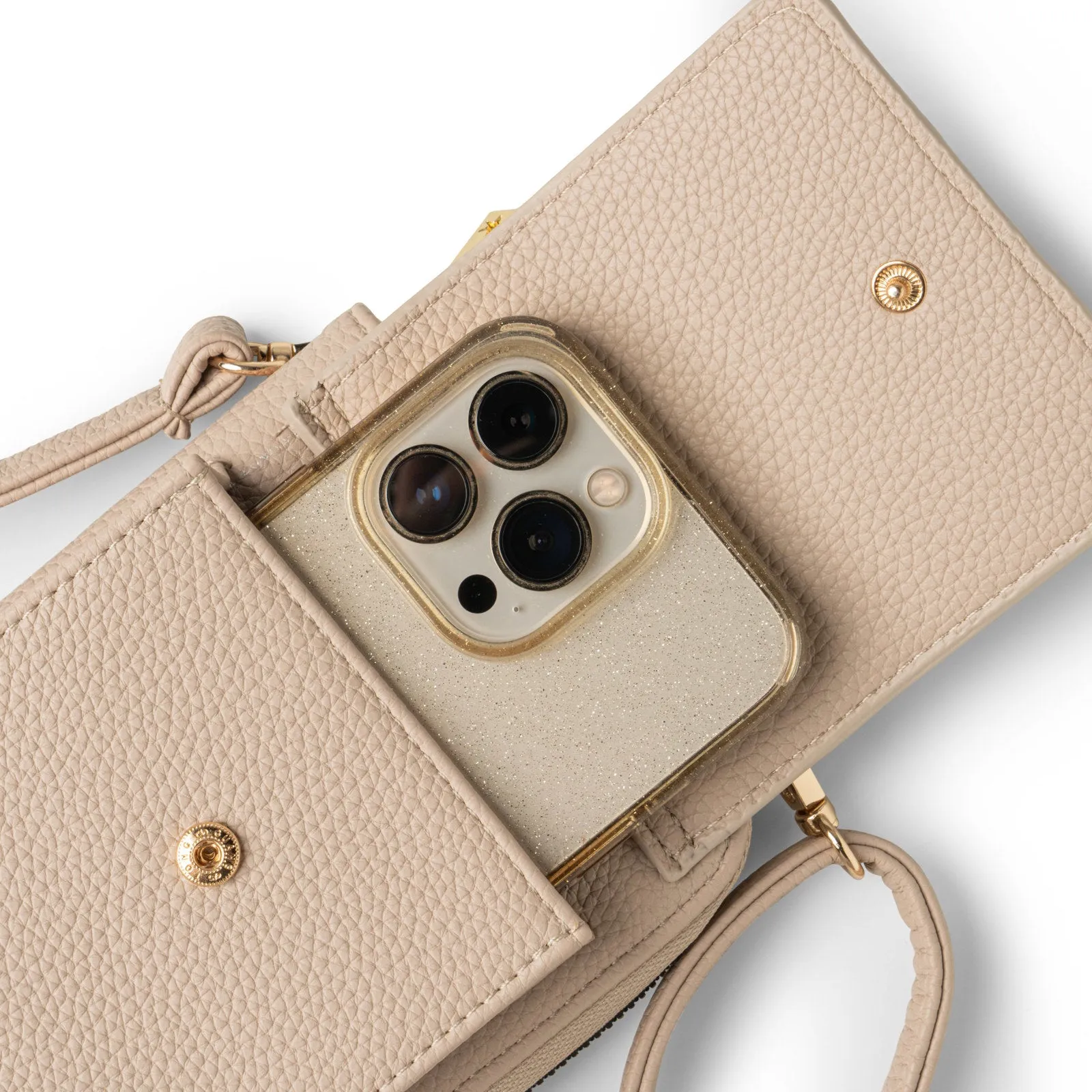 Kedzie Eclipse Smartphone Crossbody - Cream