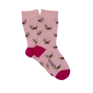 Kids Corgi Dog Cotton Socks
