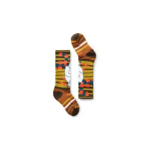 Kids' Wintersport Yeti Pattern Over The Calf Socks