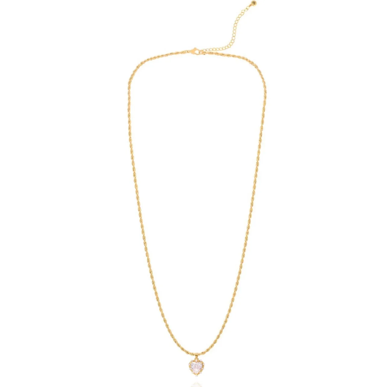 Kind Hearted Necklace in Clear