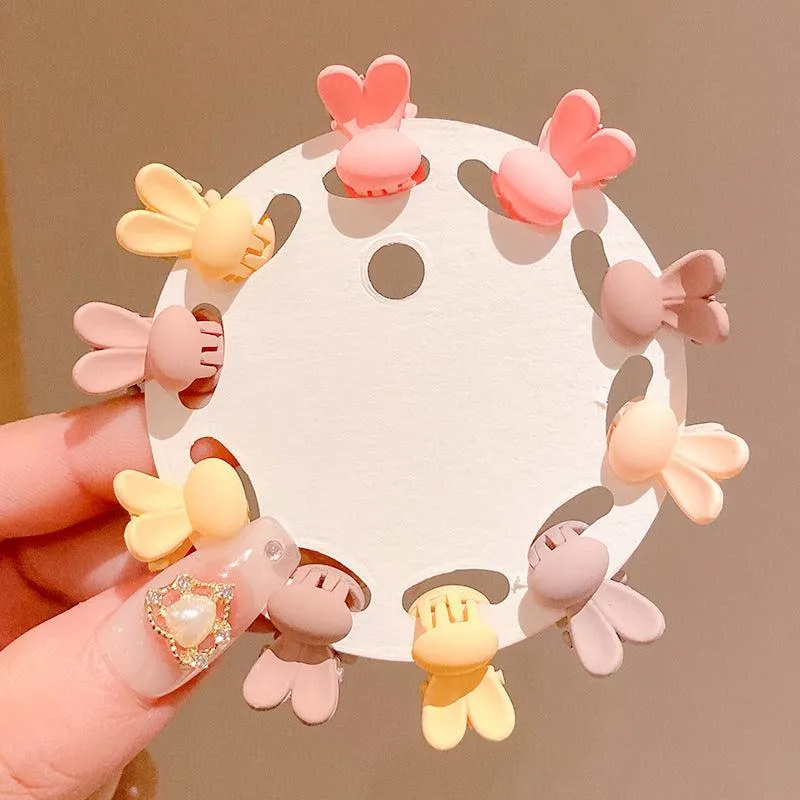 Korean mini flower, cute summer bangs, small hair clip,mini barrette, cute hair clip,star water drop hair clip, beauty salon, fashion accessory, flower, diamond and pearl