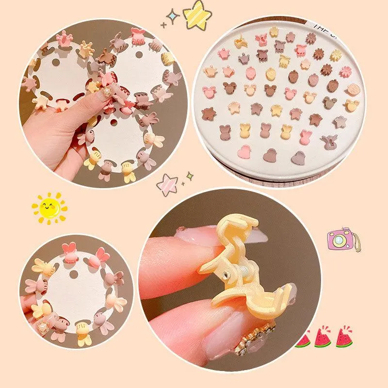 Korean mini flower, cute summer bangs, small hair clip,mini barrette, cute hair clip,star water drop hair clip, beauty salon, fashion accessory, flower, diamond and pearl