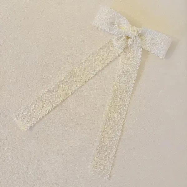 Lace Belle Bow Hair Clip