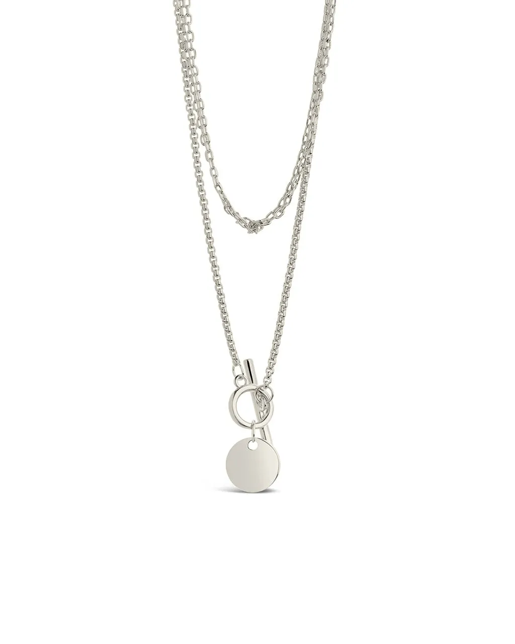 Larisa Layered Chain Toggle Necklace