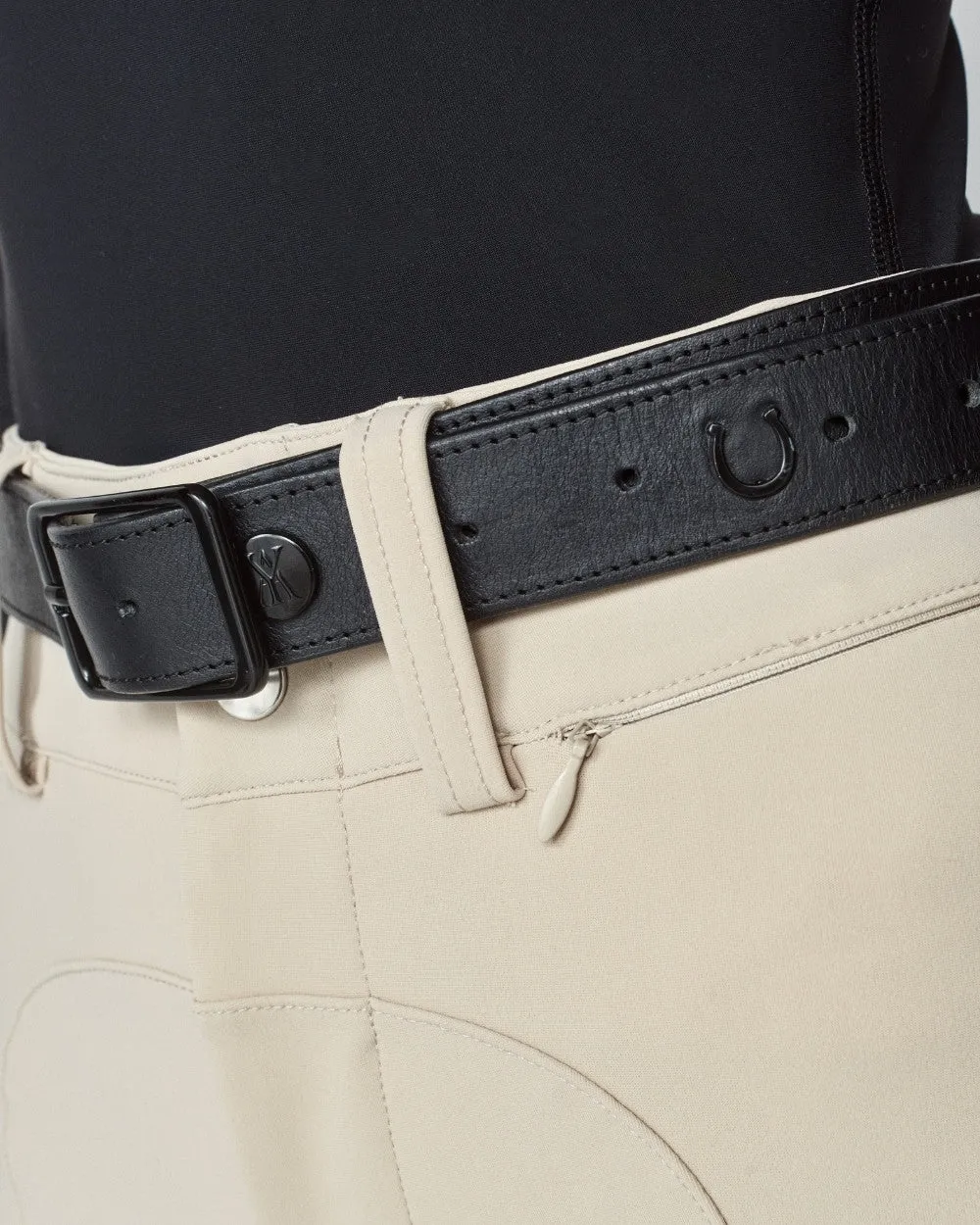 Leather Buckle Belt Black