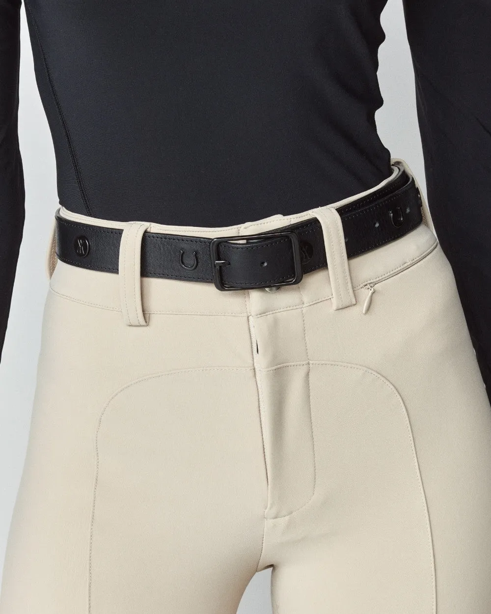 Leather Buckle Belt Black