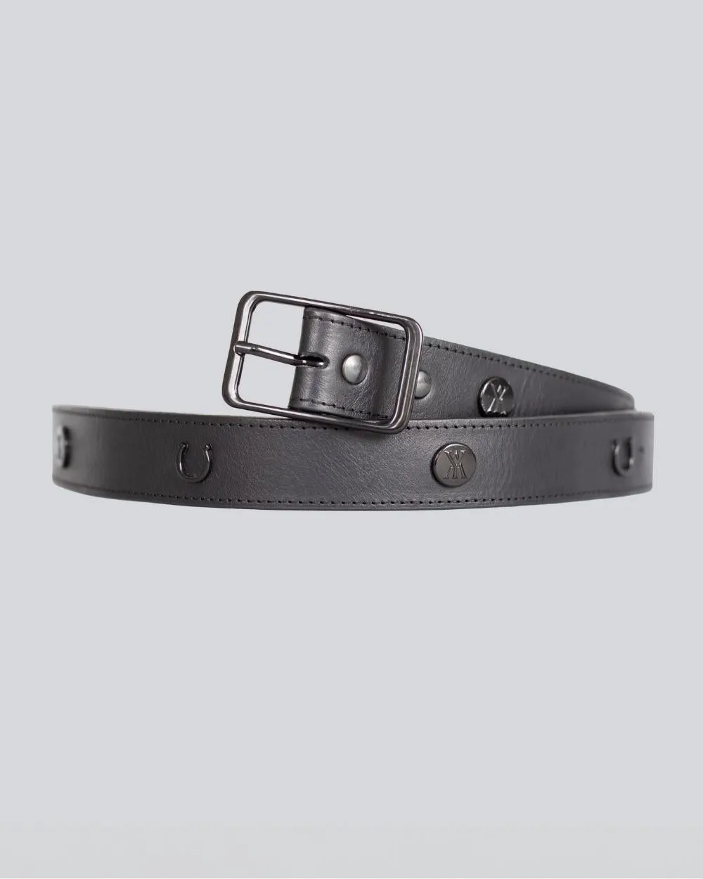 Leather Buckle Belt Black