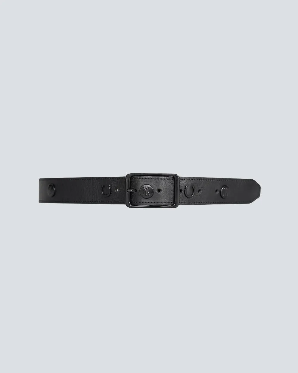 Leather Buckle Belt Black