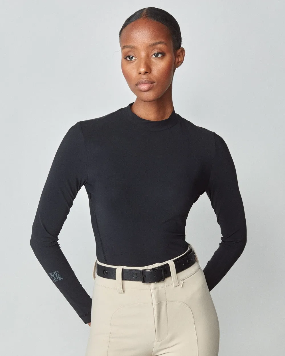 Leather Buckle Belt Black