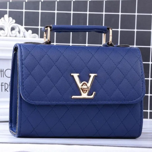 Leather Small V Style Luxury Handbags Bolsa Louis