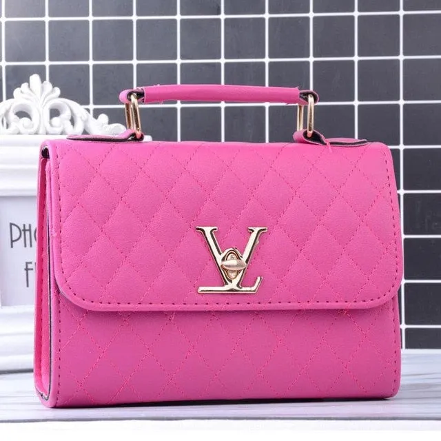 Leather Small V Style Luxury Handbags Bolsa Louis