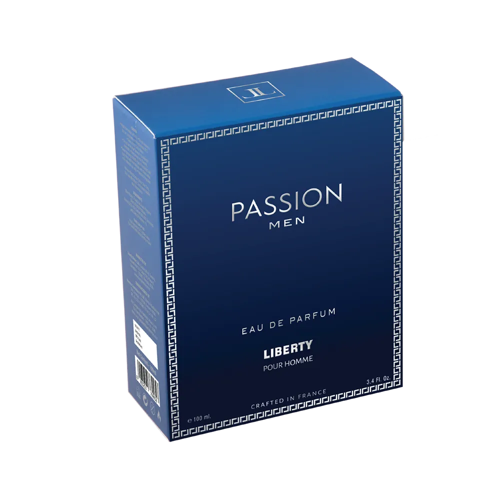 Liberty Luxury Passion Perfume for Men (100ml/3.4Oz), Eau De Parfum (EDP), Crafted in France, Long Lasting Smell, Spicy Notes.