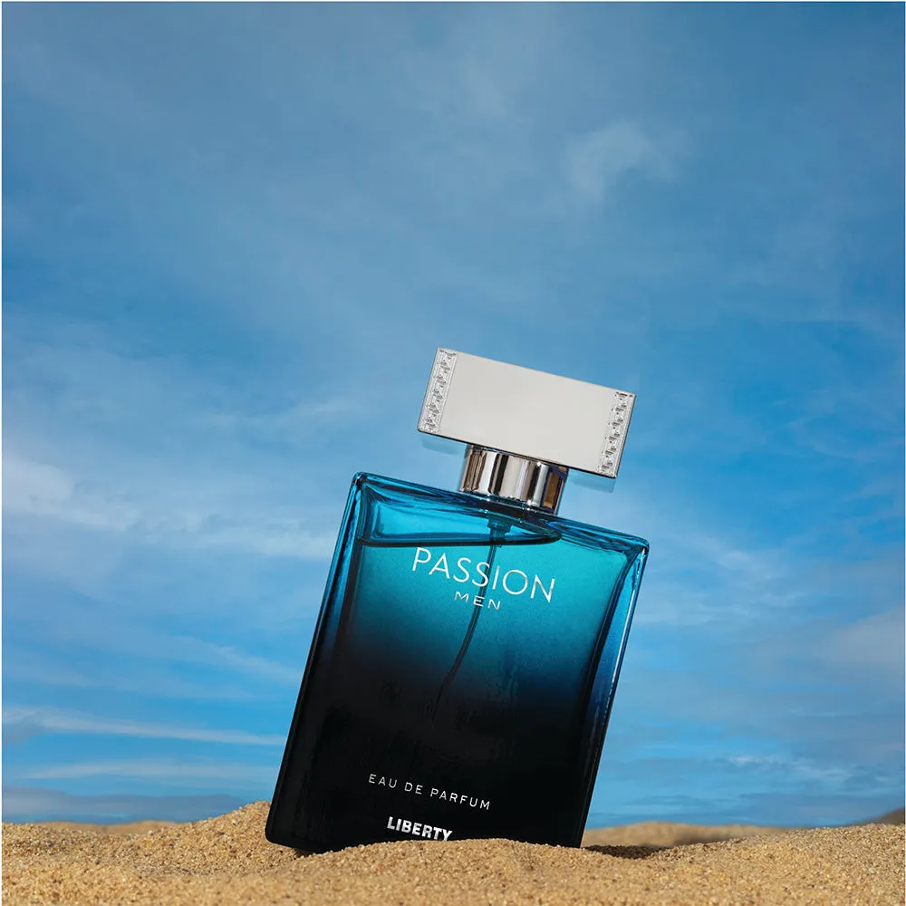 Liberty Luxury Passion Perfume for Men (100ml/3.4Oz), Eau De Parfum (EDP), Crafted in France, Long Lasting Smell, Spicy Notes.