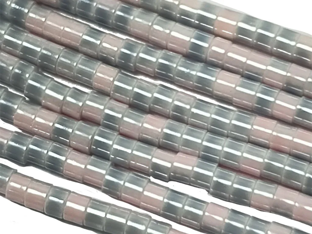 Light Purple & Lavender  Dual Tone Glass Bead Strings