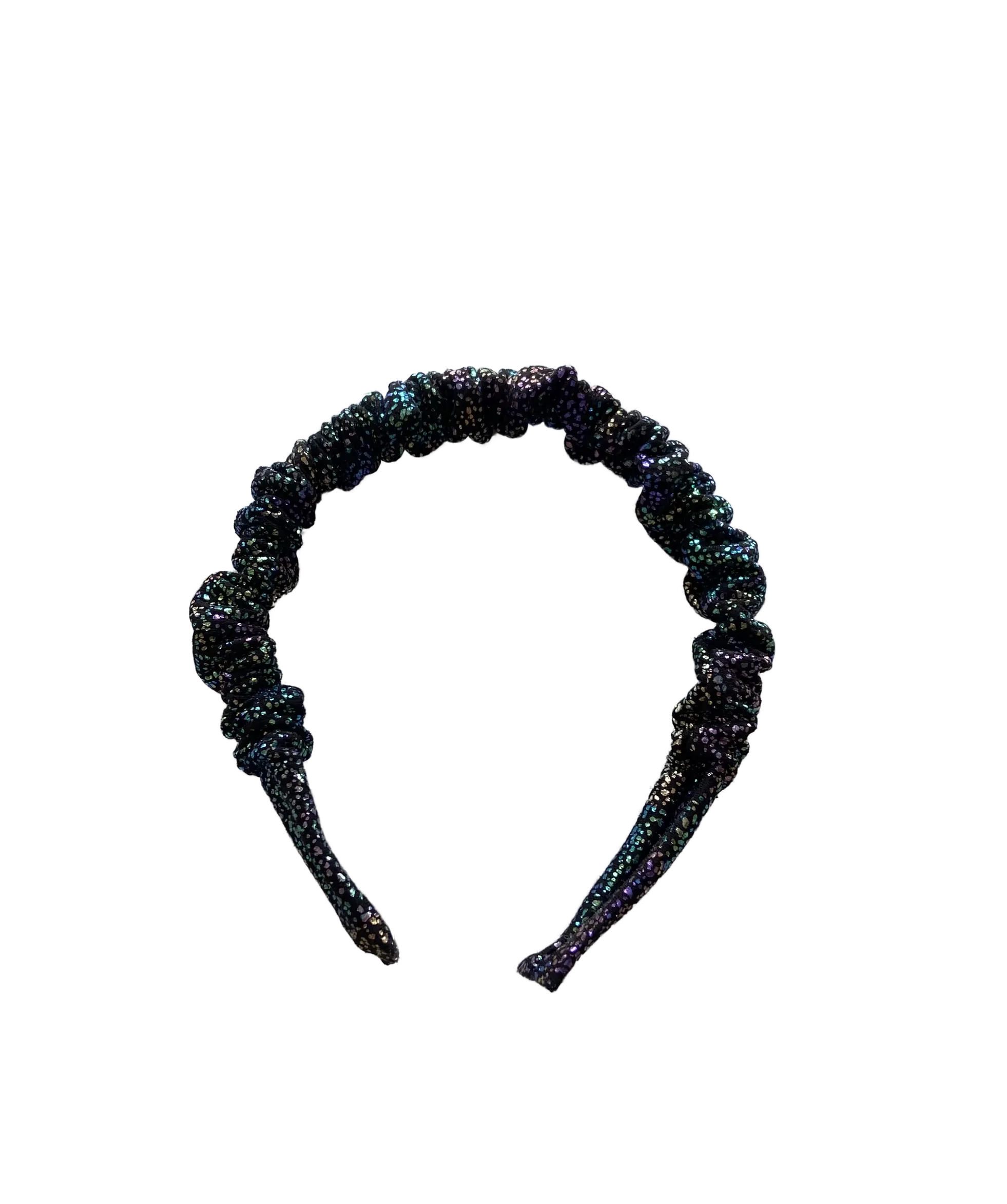 Little Lopers Ruched Headband: Mermaid Scales