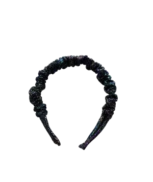 Little Lopers Ruched Headband: Mermaid Scales