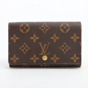 Louis Vuitton Monogram Portefolio Tresor M61736 Compact Wallet