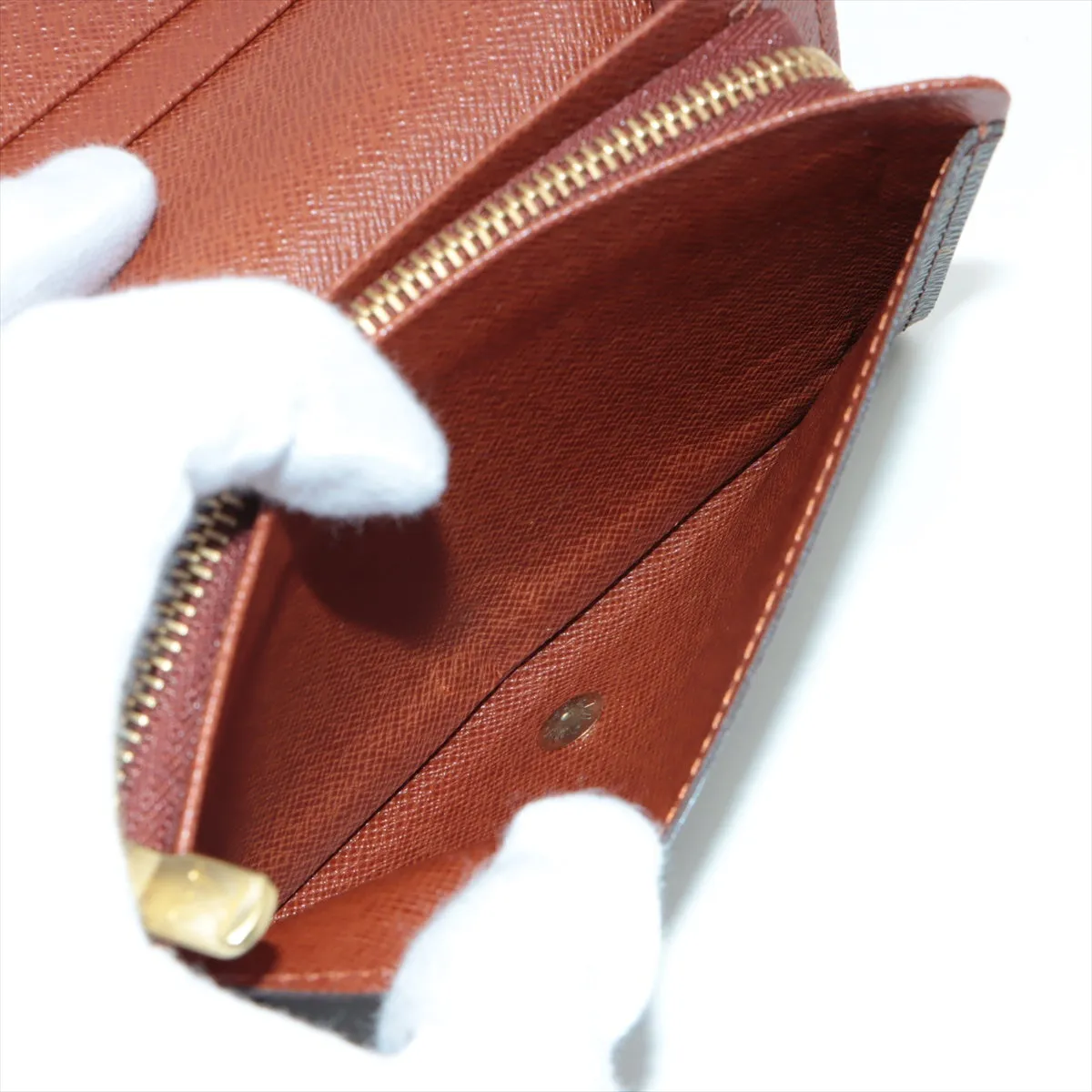 Louis Vuitton Monogram Portefolio Tresor M61736 Compact Wallet