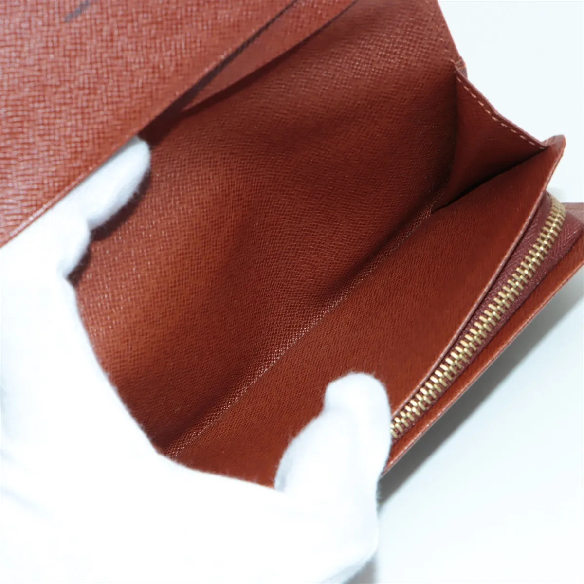 Louis Vuitton Monogram Portefolio Tresor M61736 Compact Wallet