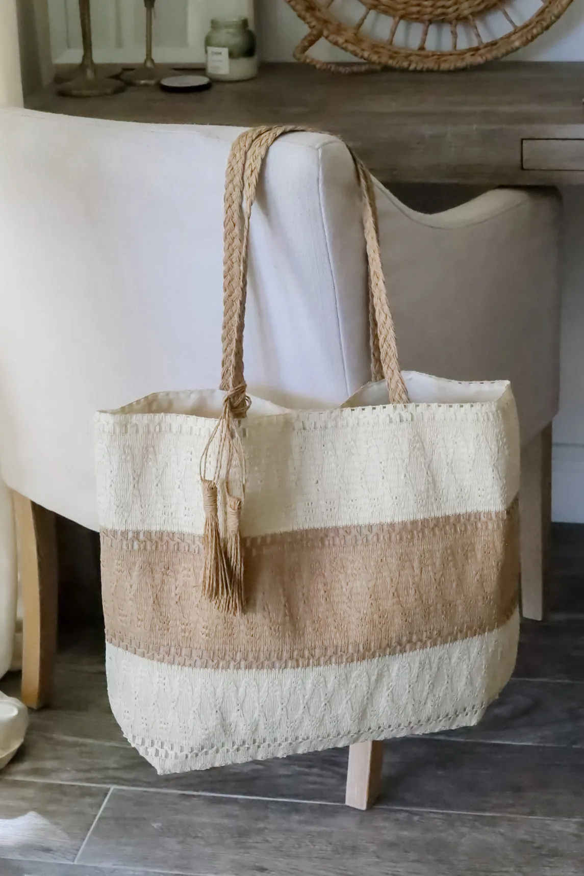Lucia Woven Tote