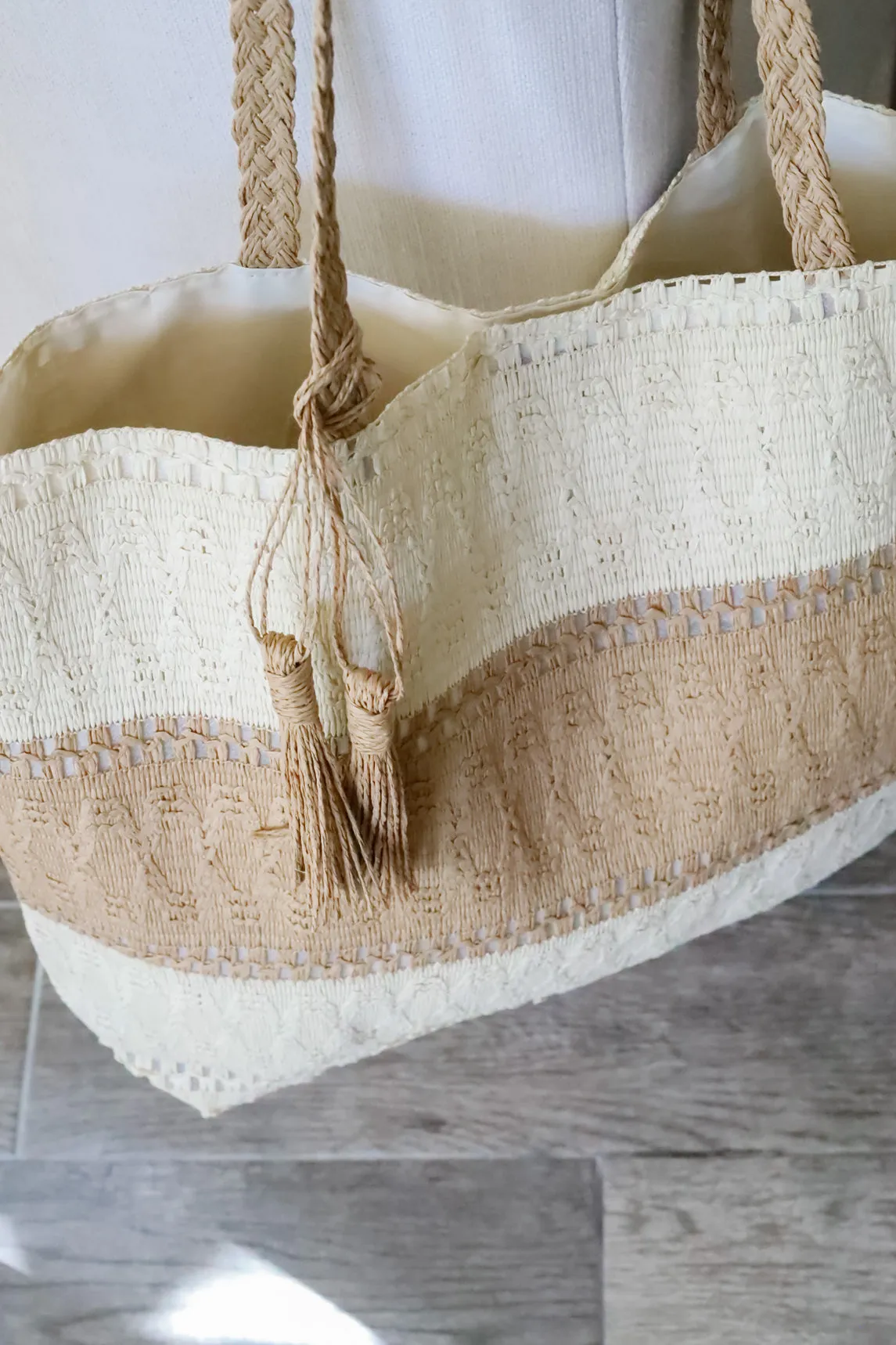 Lucia Woven Tote