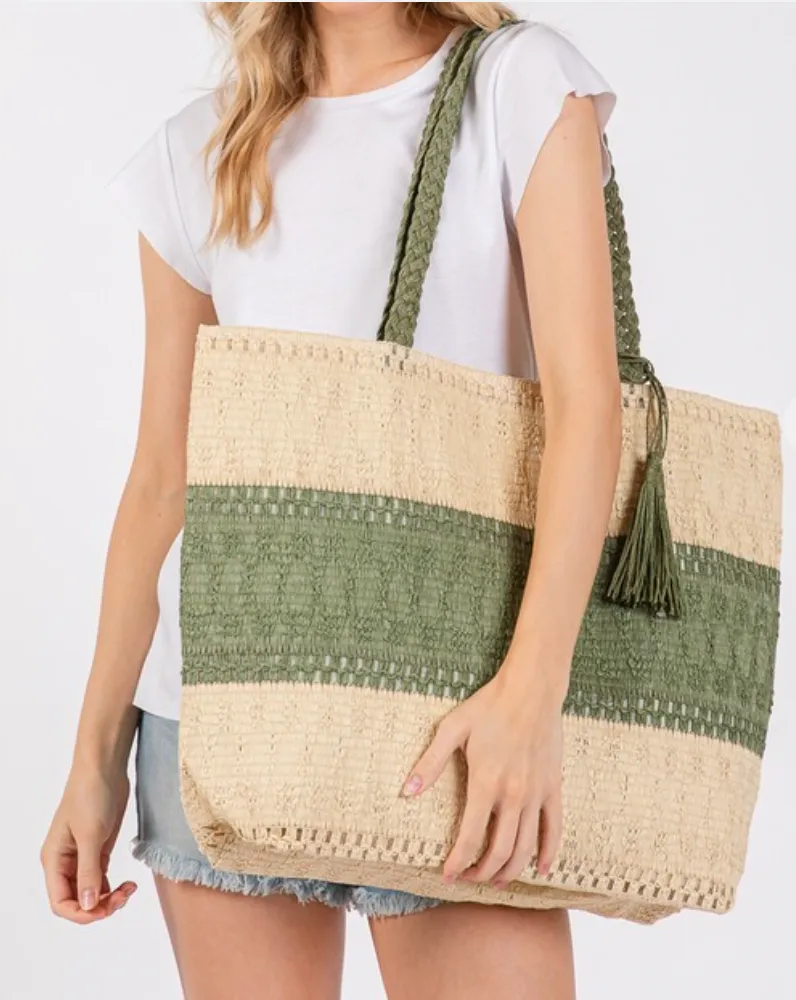 Lucia Woven Tote
