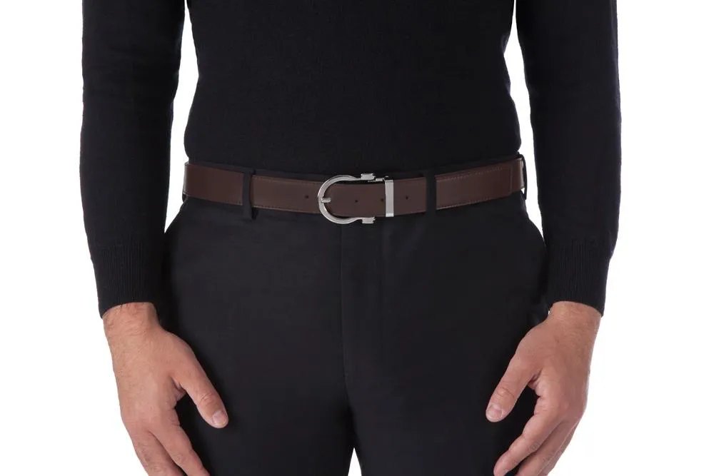 Magno Silver with Black/Brown Strap