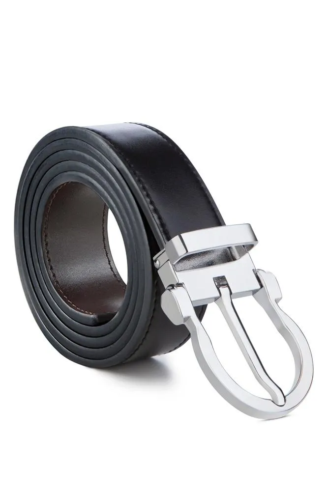 Magno Silver with Black/Brown Strap