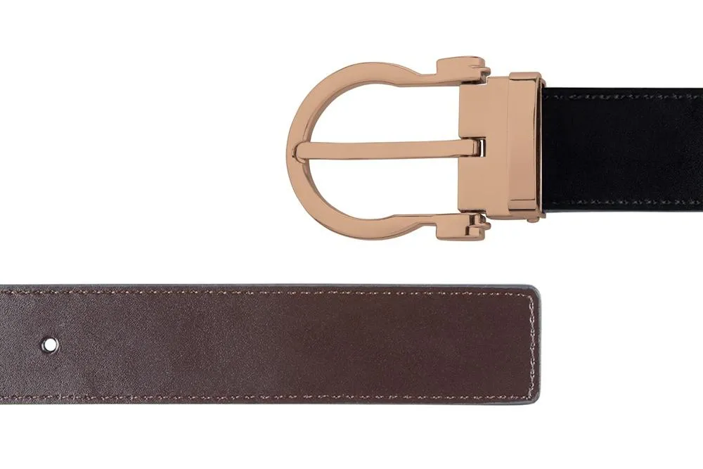 Magno Silver with Black/Brown Strap