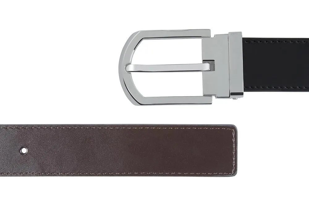 Magno Silver with Black/Brown Strap