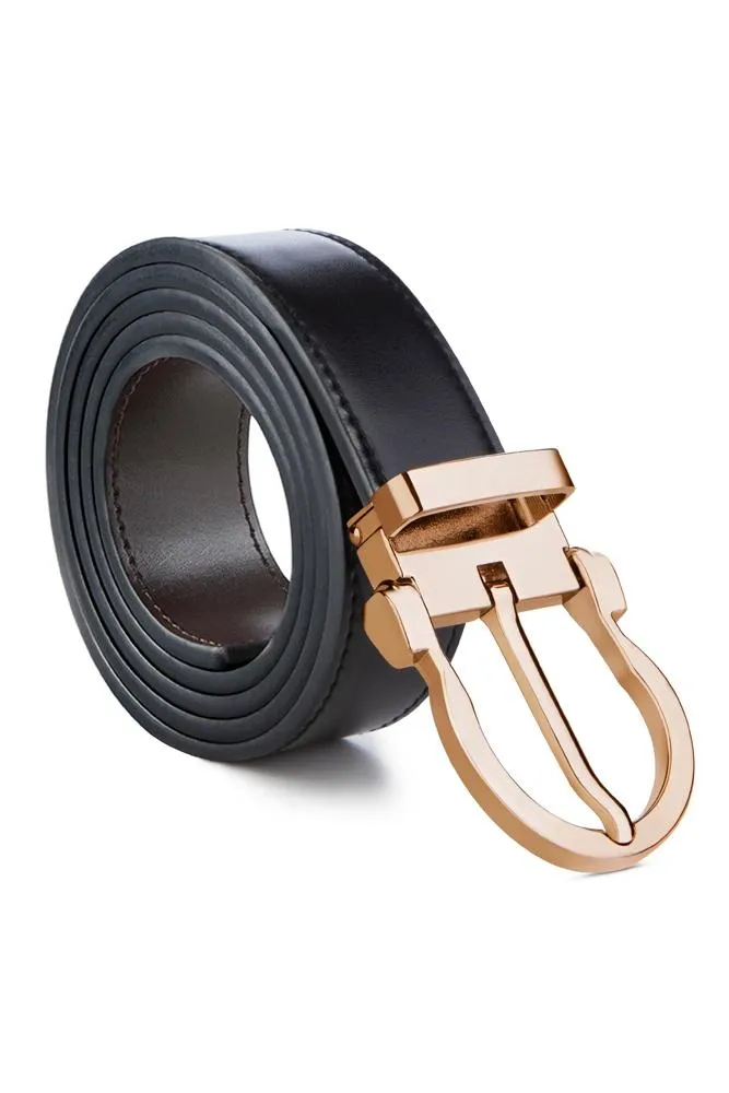 Magno Silver with Black/Brown Strap