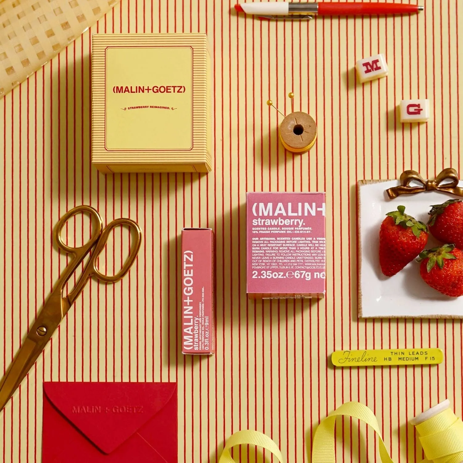 (Malin Goetz) Strawberry Reimagined Holiday Set (7ml/67g)