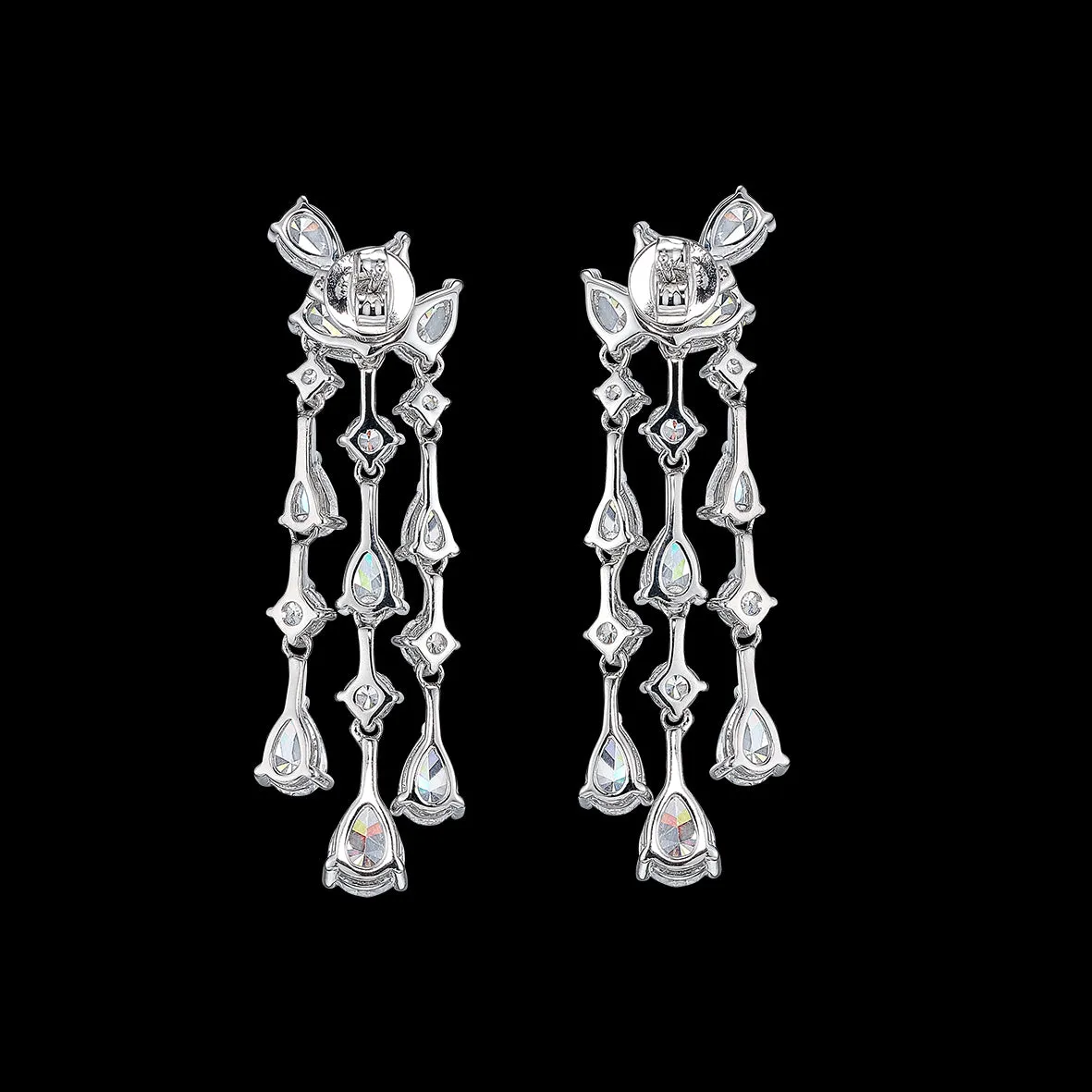 Mini Diamond Chandelier Earrings