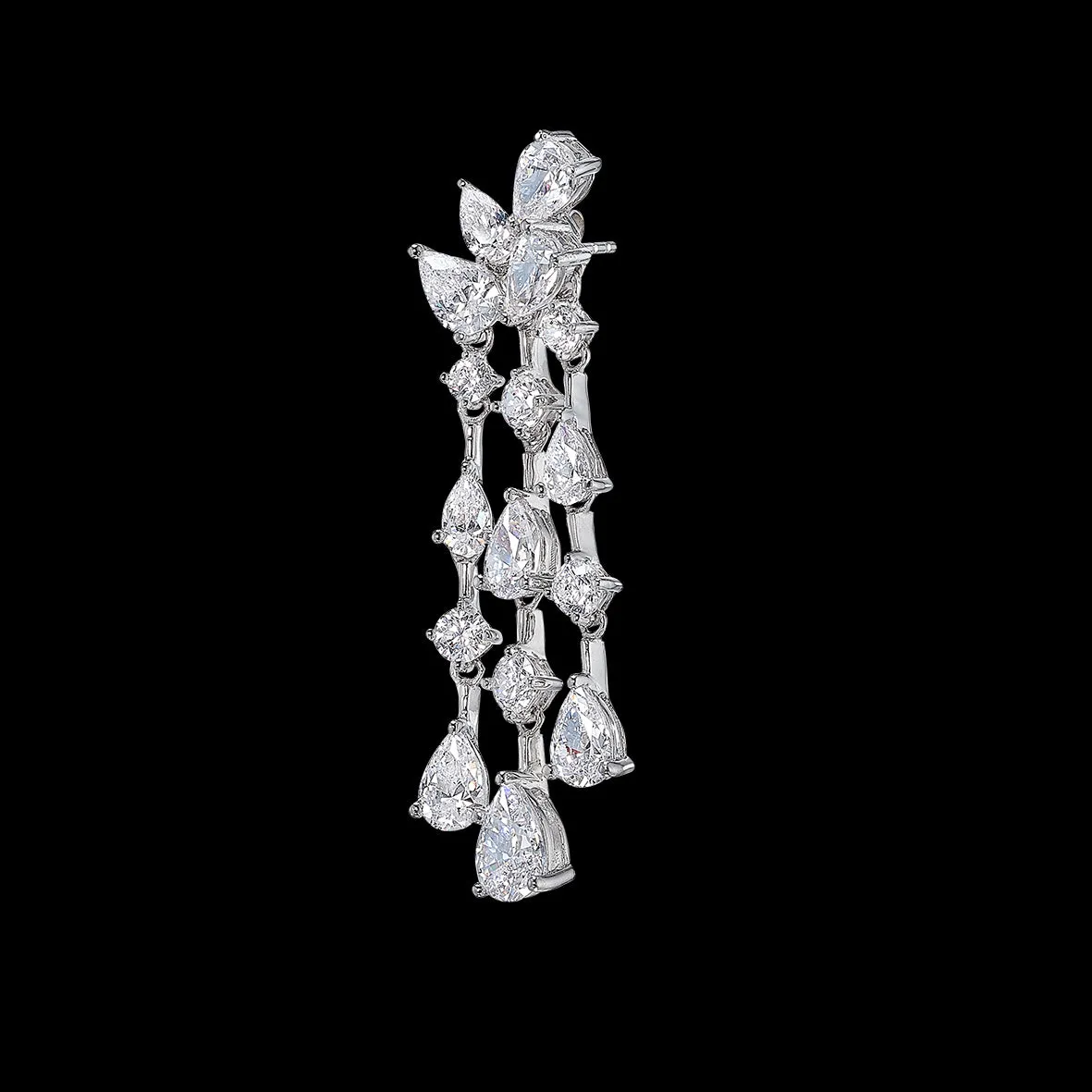 Mini Diamond Chandelier Earrings